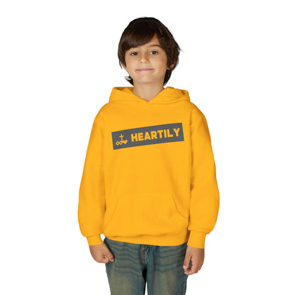 Bordered Name & Logo Youth Hoodie