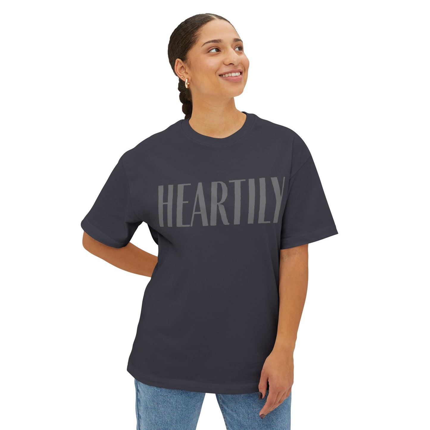 Vintage Heartily Oversized Unisex Tee