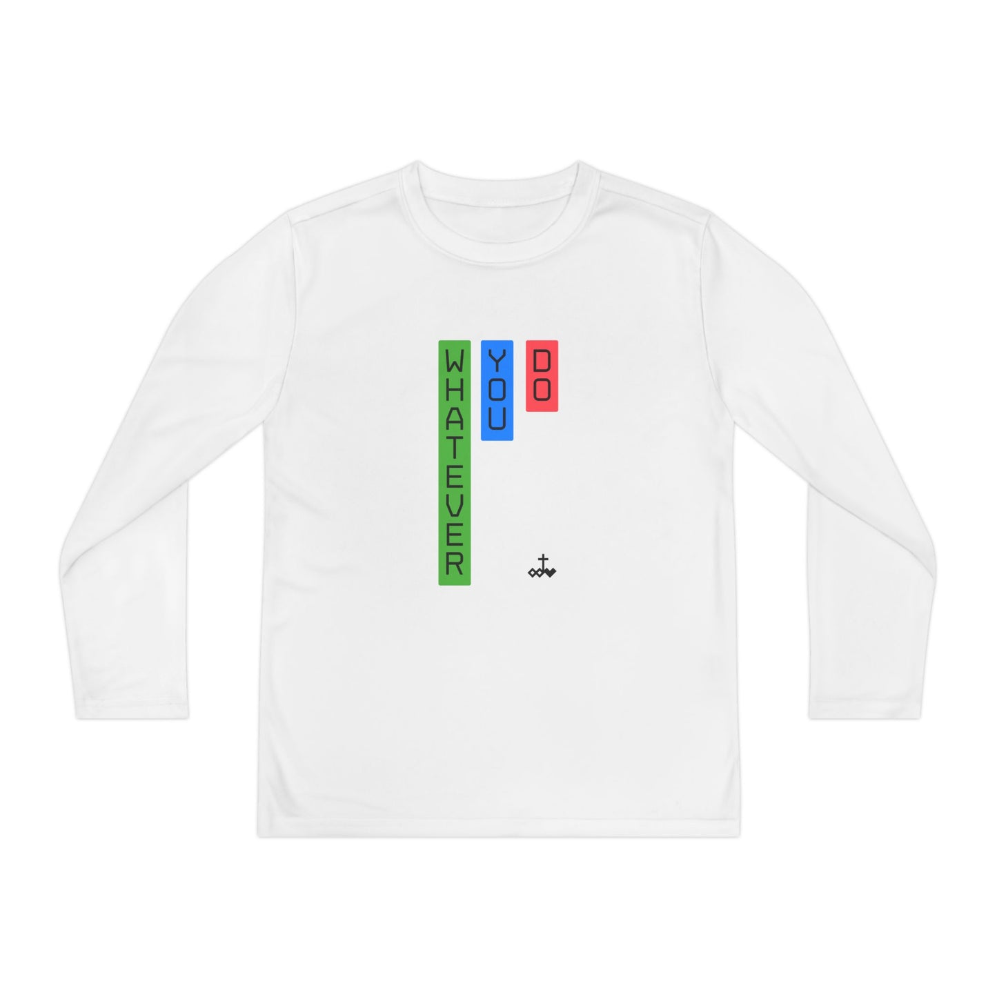 Vertical Block 'Whatever You Do' Youth Long Sleeve Tee