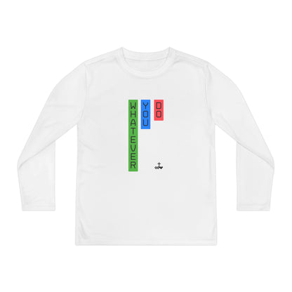 Vertical Block 'Whatever You Do' Youth Long Sleeve Tee