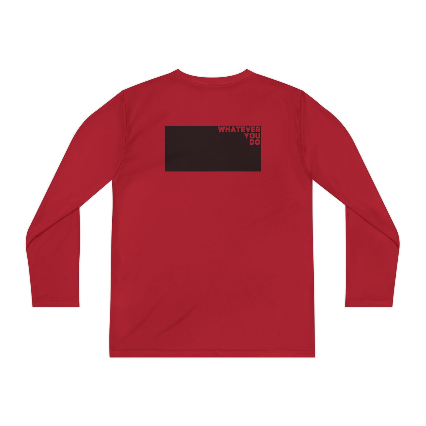 Block Font Youth Long Sleeve Tee
