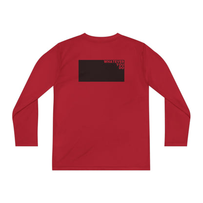 Block Font Youth Long Sleeve Tee
