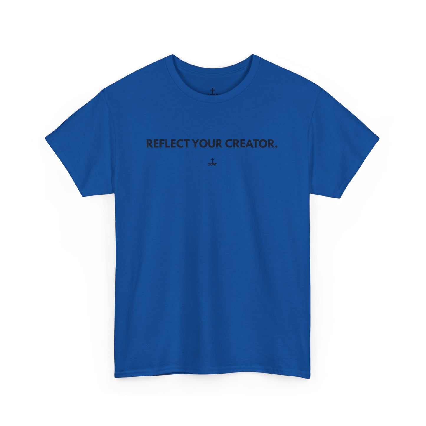 "Reflect Your Creator" Unisex Heavy Cotton Tee, Inspirational Graphic Shirt