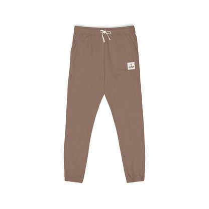 Block Bordered Logo Garment-Dyed Fleece Joggers