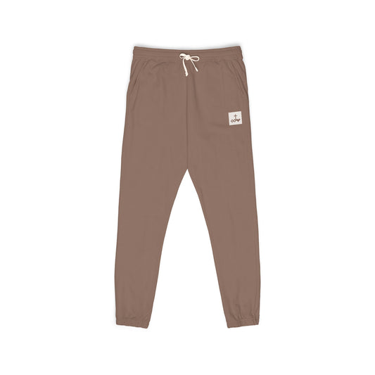 Block Bordered Logo Garment-Dyed Fleece Joggers