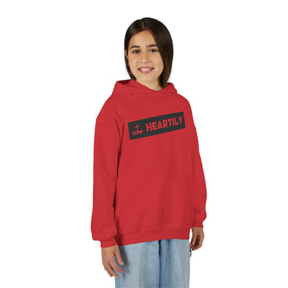 Bordered Name & Logo Youth Hoodie