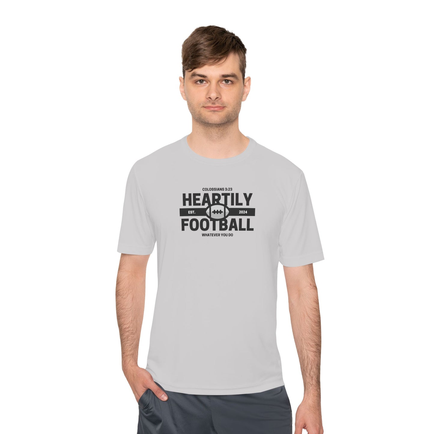 Heartily Football Moisture-Wicking Tee