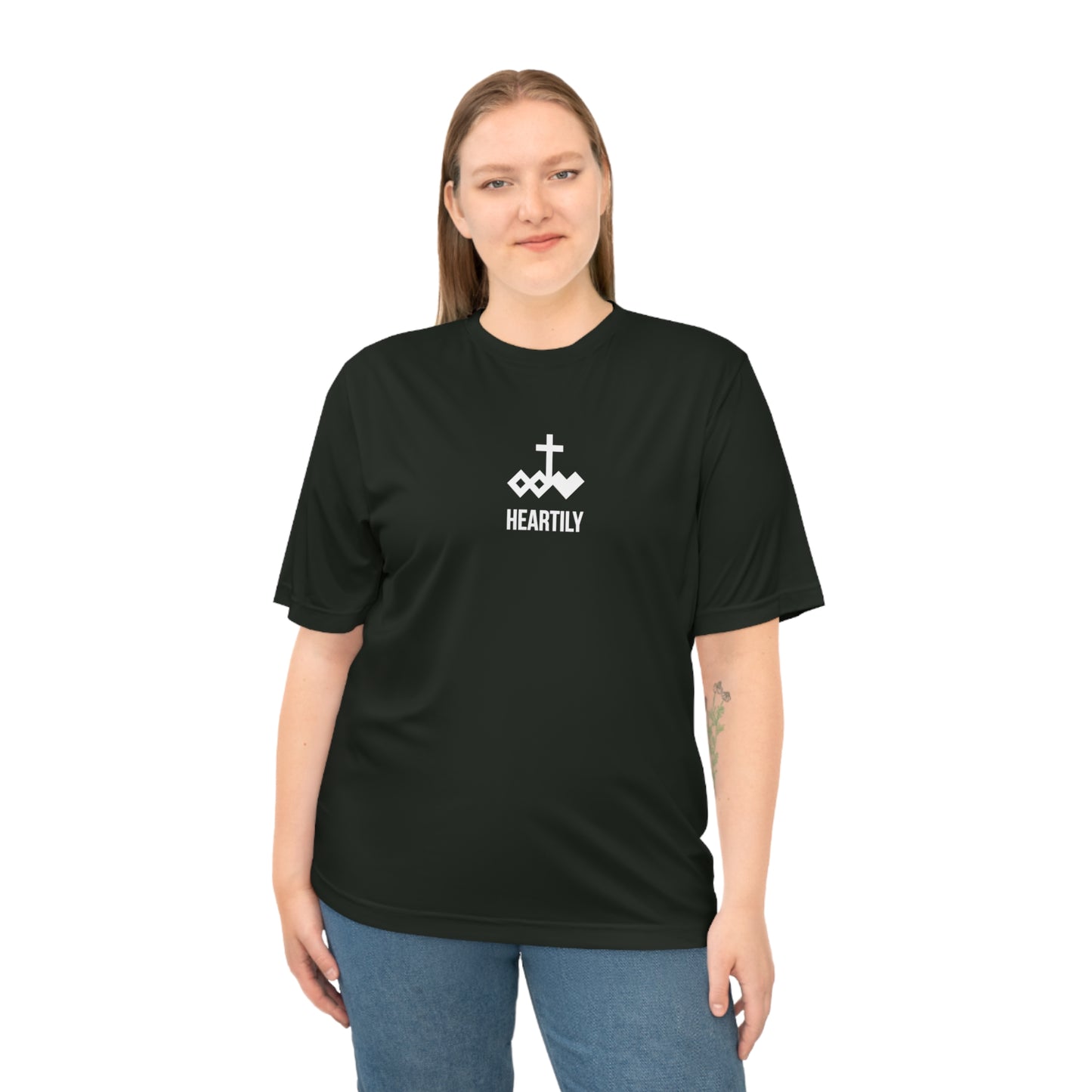 Heartly Name & Logo Performance T‑Shirt