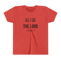 Youth "As For the Lord" Tee