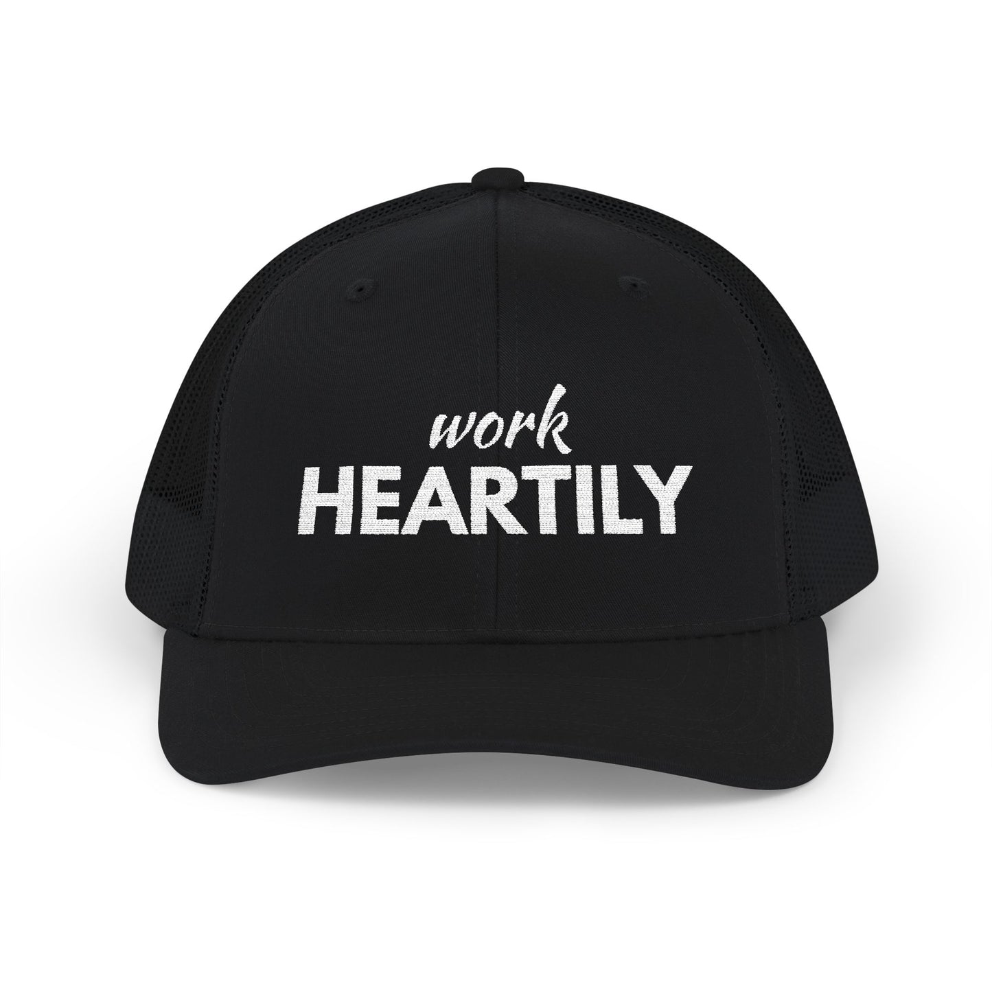 "Work Heartily" Snapback Trucker Cap