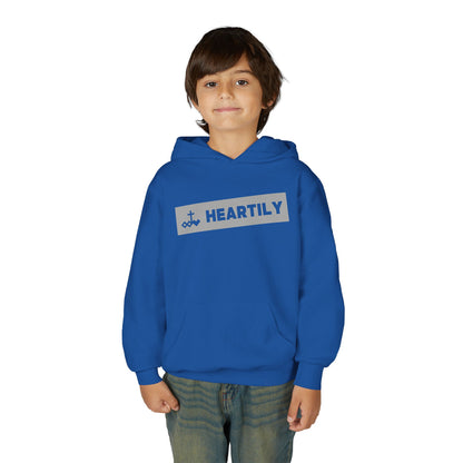 Bordered Name & Logo Youth Hoodie