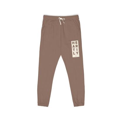 Block Border Heartily Garment-Dyed Fleece Joggers