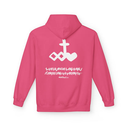 Marker "Work Heartily" Unisex Fleece Hoodie