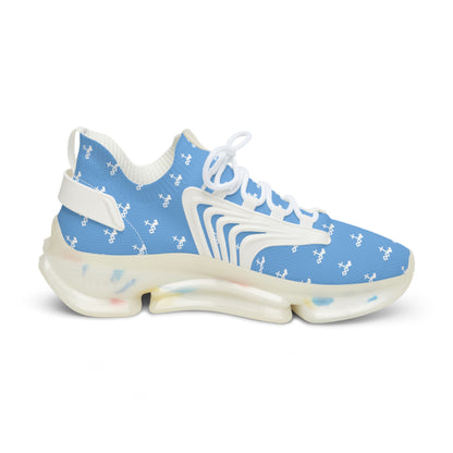Blue Logo Mesh Sneakers