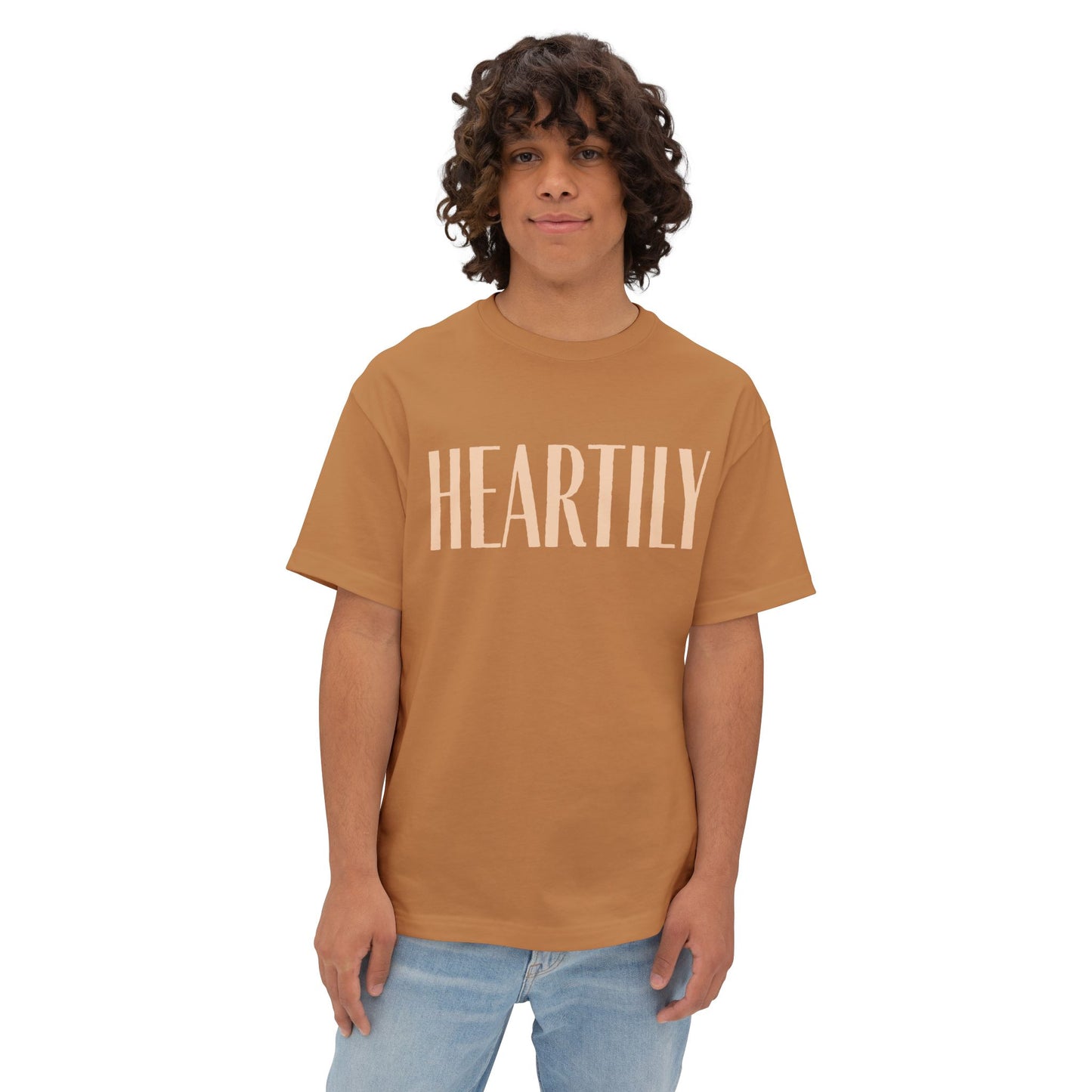 Vintage Heartily Oversized Unisex Tee