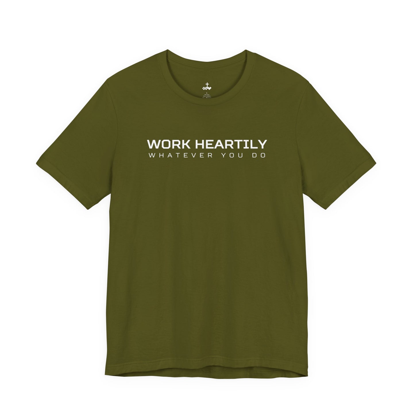 'Work Heartily' Short Sleeve Unisex Shirt