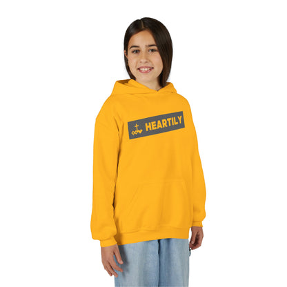 Bordered Name & Logo Youth Hoodie