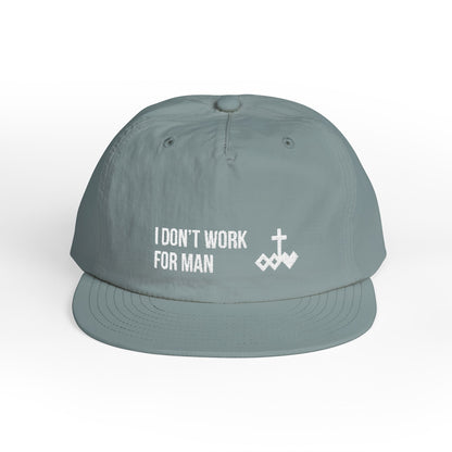 'I Don't Work for Man' Embroidered Snapback Surf Cap