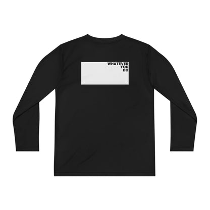 Block Font Youth Long Sleeve Tee