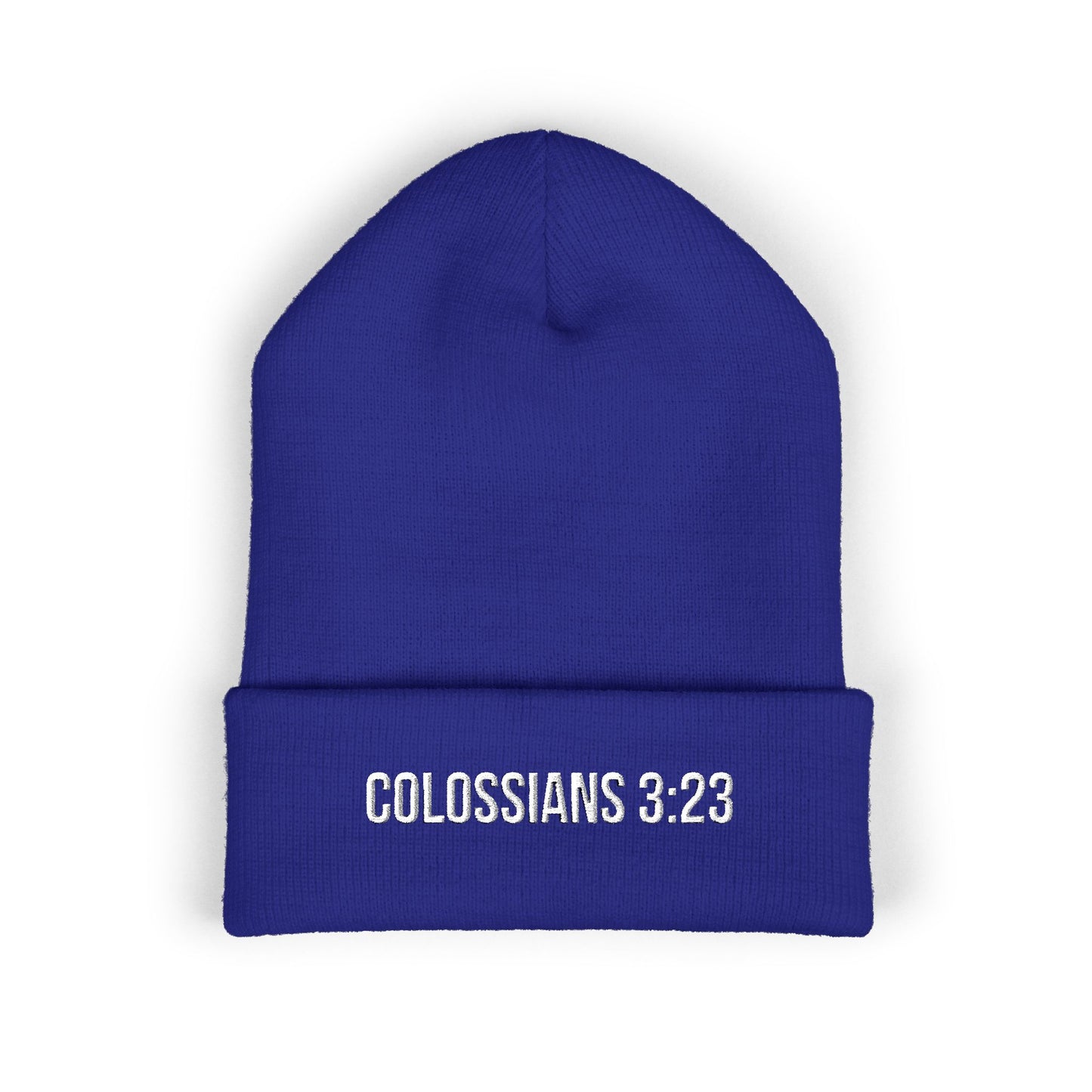Colossians 3:23 Embroidered Beanie
