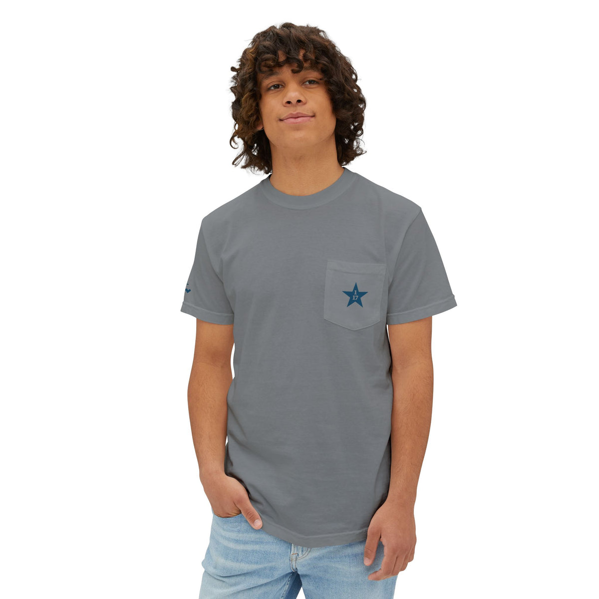 Quote & Graphic Pocket T-Shirt