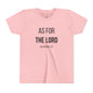 Youth "As For the Lord" Tee