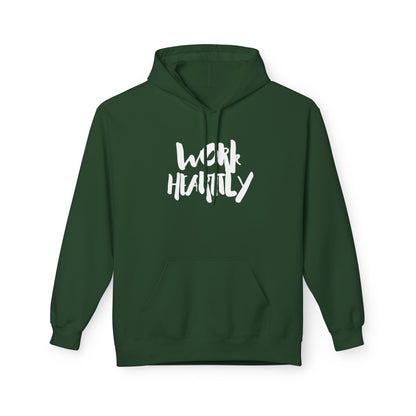 Marker "Work Heartily" Unisex Fleece Hoodie