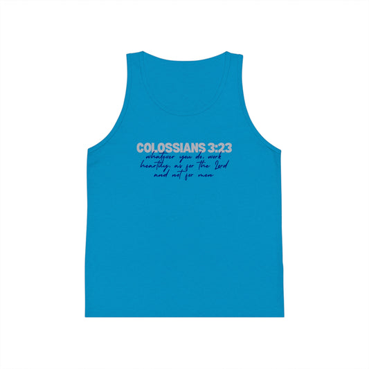 Colossians 3:23 Scripture Kids Tank Top