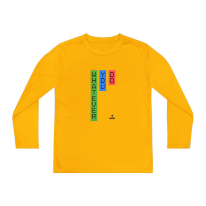 Vertical Block 'Whatever You Do' Youth Long Sleeve Tee