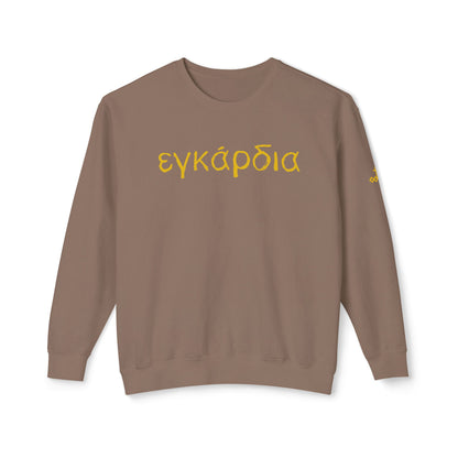 Greek "Heartily" Lightweight Crewneck Sweatshirt