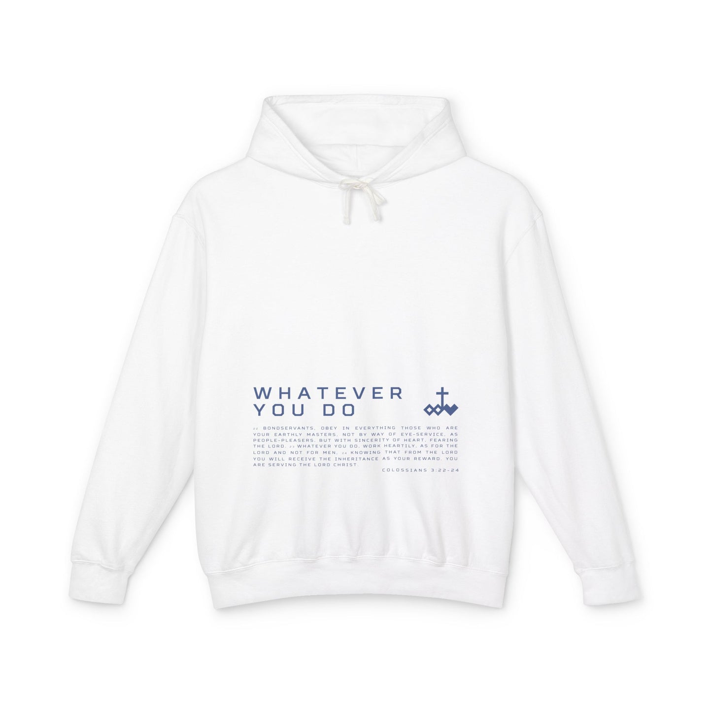 Colossians 3:22-24 Unisex Lightweight Hoodie