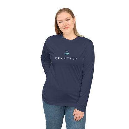 Gradient Logo & Heartily Performance Long Sleeve Shirt