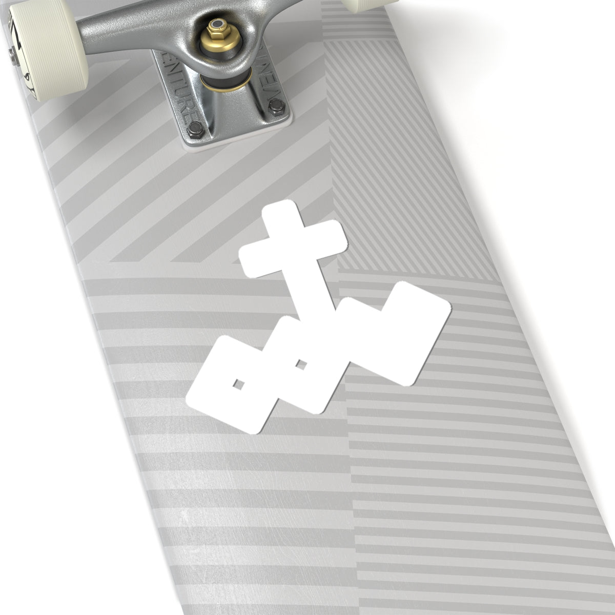 White Kiss-Cut Logo Sticker