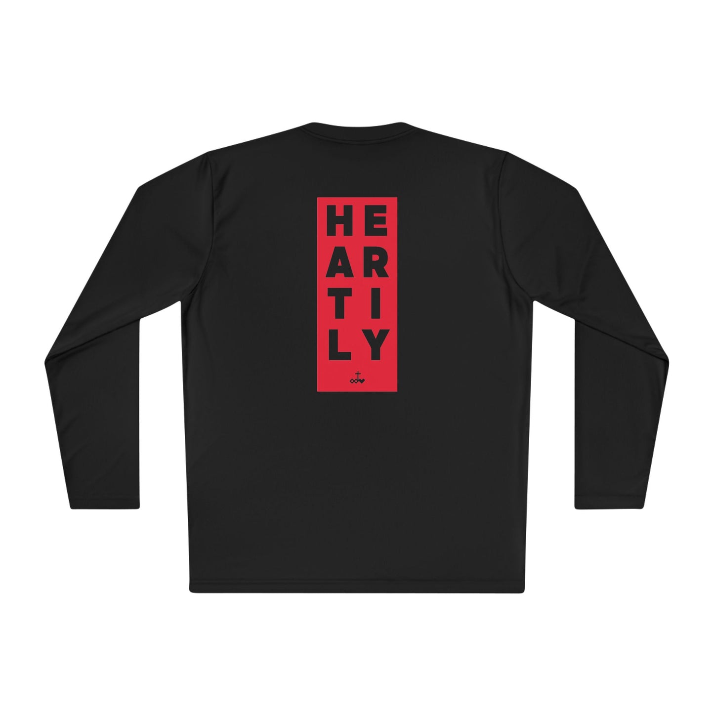 Block Border Text Performance Long Sleeve Tee