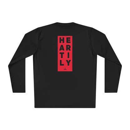 Block Border Text Performance Long Sleeve Tee