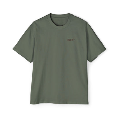 Heartily Men's Camo Logo Heavy Oversized Tee