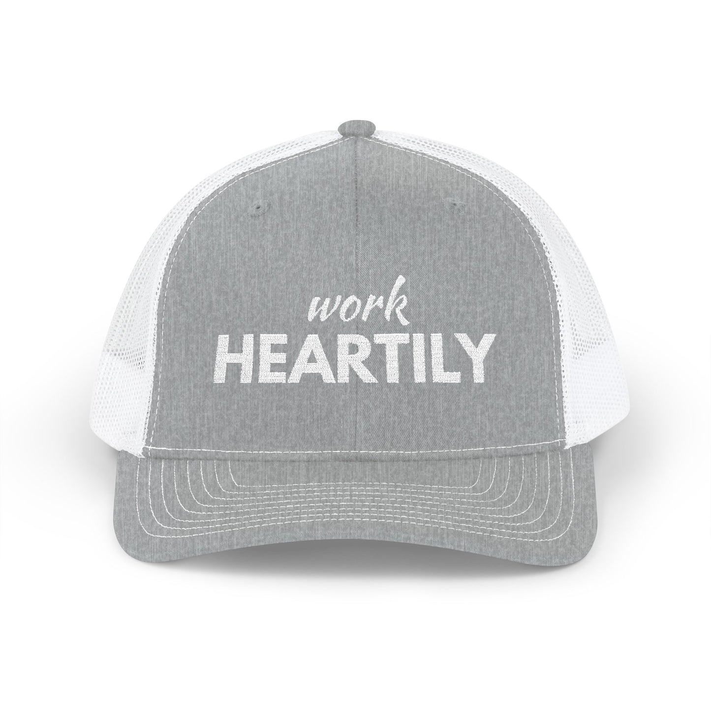 "Work Heartily" Snapback Trucker Cap