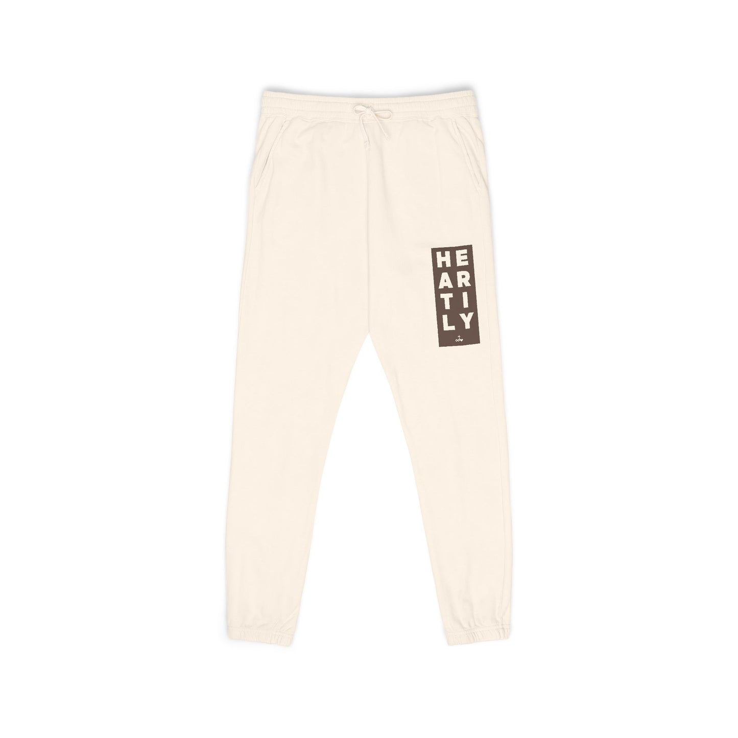 Block Border Heartily Garment-Dyed Fleece Joggers