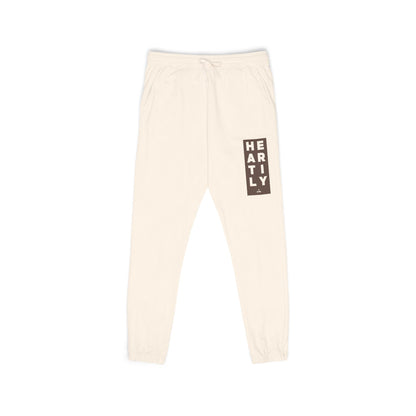 Block Border Heartily Garment-Dyed Fleece Joggers