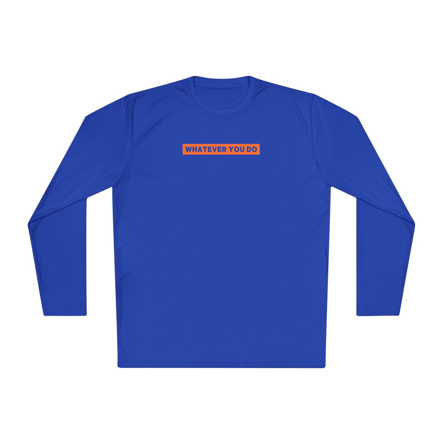 Block Border Text Performance Long Sleeve Tee