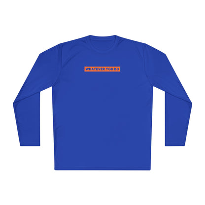 Block Border Text Performance Long Sleeve Tee