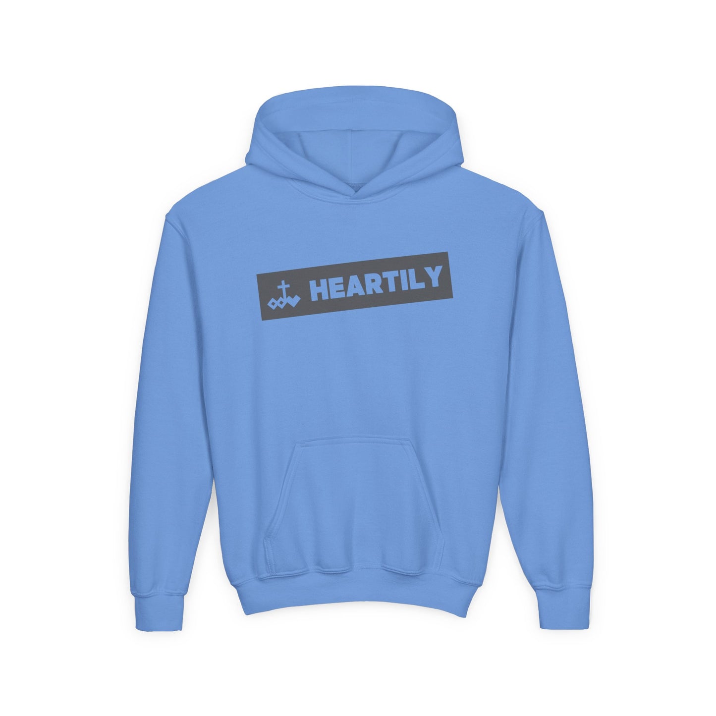 Bordered Name & Logo Youth Hoodie