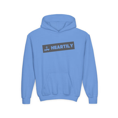Bordered Name & Logo Youth Hoodie