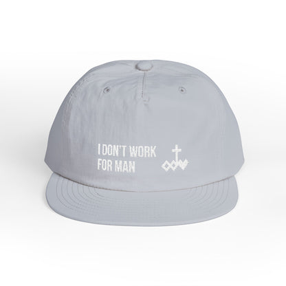 'I Don't Work for Man' Embroidered Snapback Surf Cap