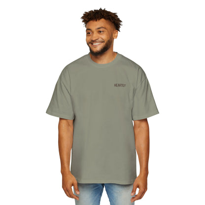 Heartily Men's Camo Logo Heavy Oversized Tee
