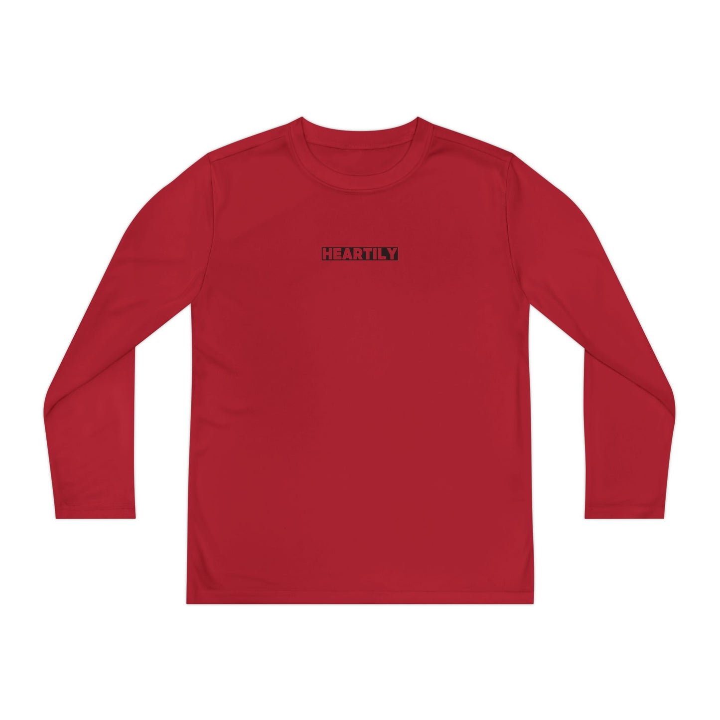 Block Font Youth Long Sleeve Tee