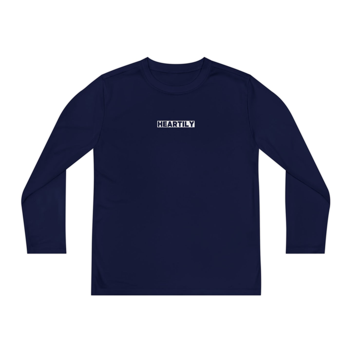 Block Font Youth Long Sleeve Tee