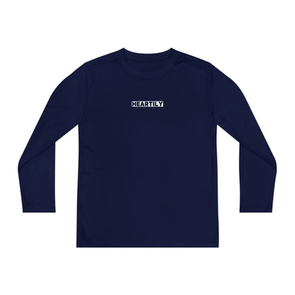 Block Font Youth Long Sleeve Tee
