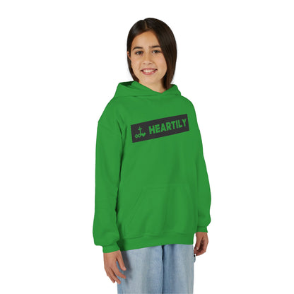 Bordered Name & Logo Youth Hoodie