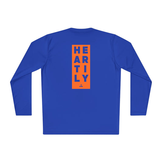 Block Border Text Performance Long Sleeve Tee